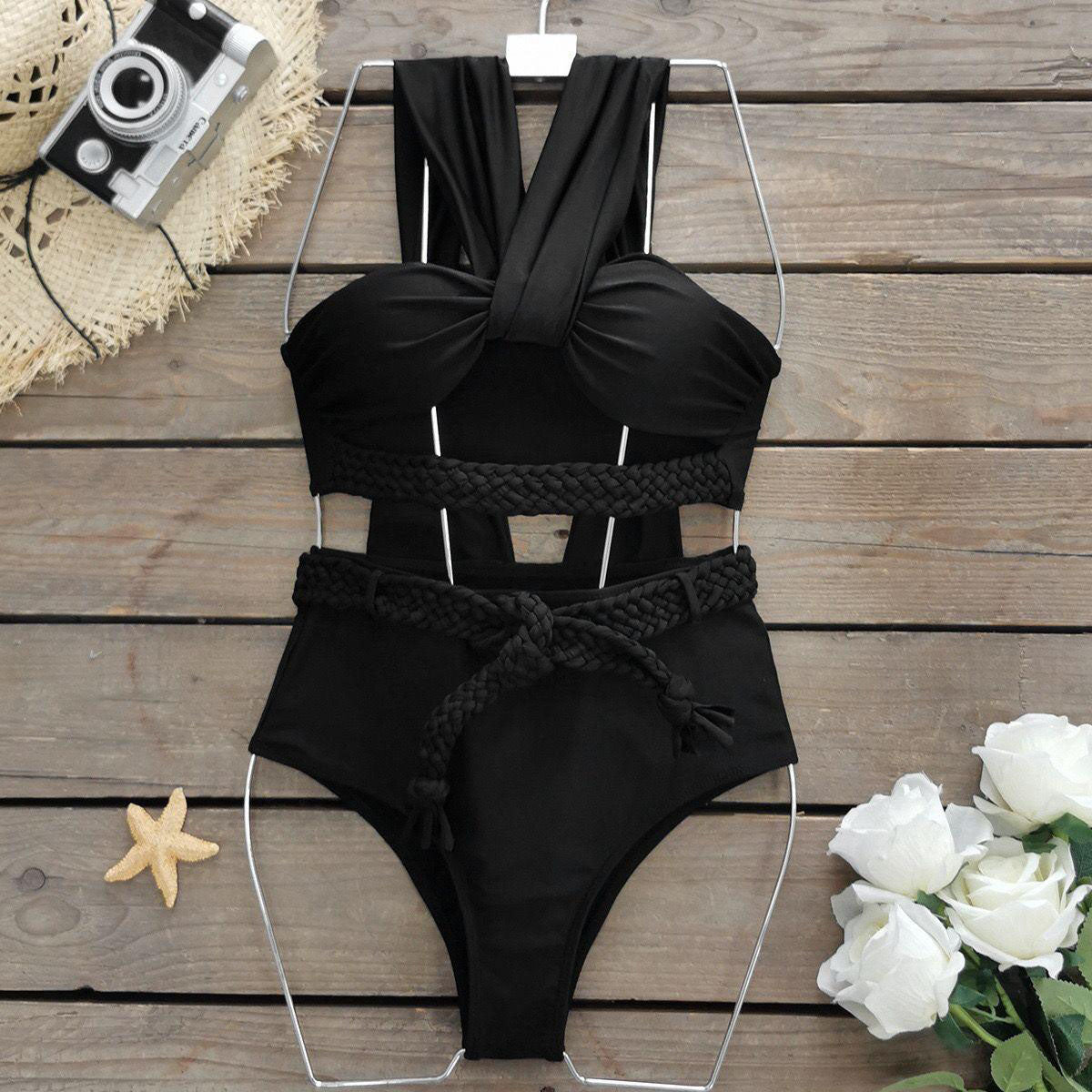 Pankh Lantana Bikini Swimwear with Knit Pattern