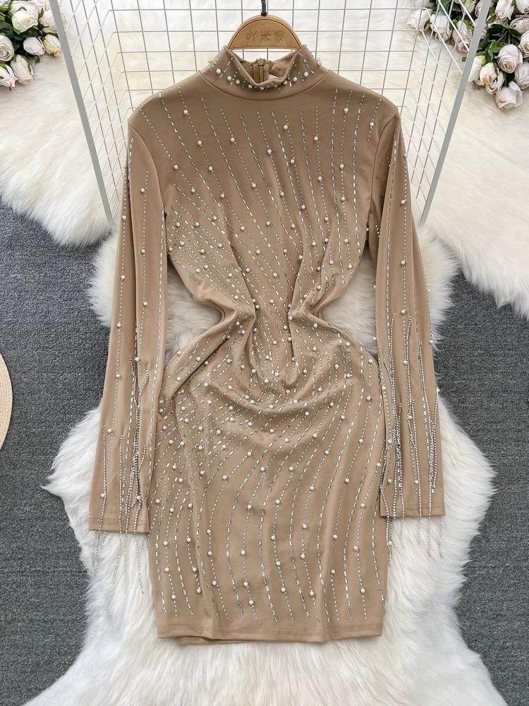 Pankh Alessia Rhinestone and Pearl Embedded Dress