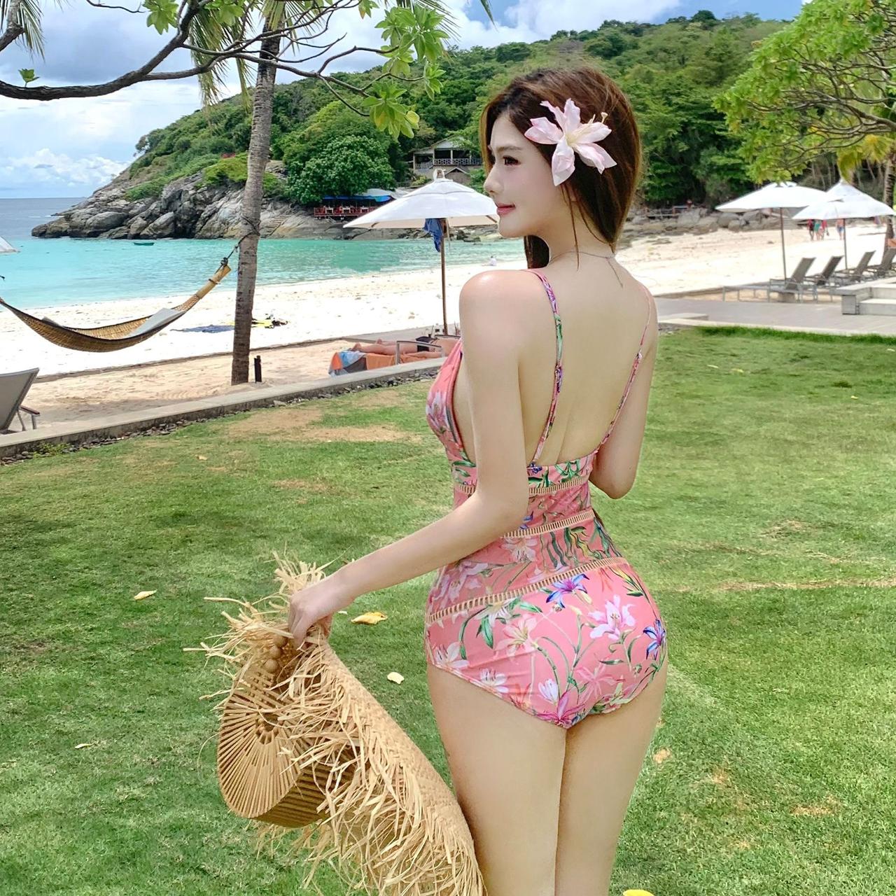 Pankh Rachel High Fashion padded Monokini and Sarong Skirt Set