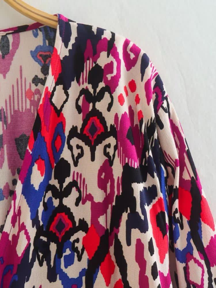 Pankh Ruby AbstractGeometric Printed Dress