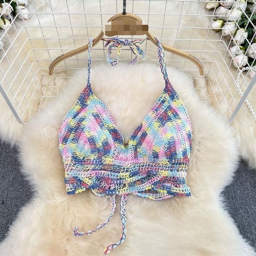 Pankh Robyn Colorful Crochet Two Piece Set