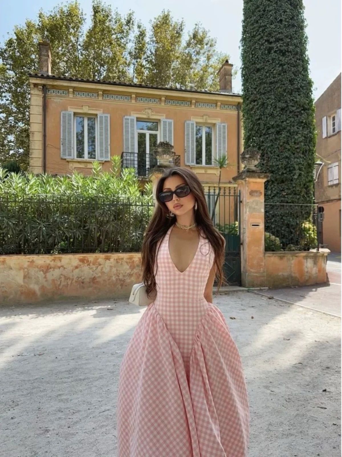 Pankh Anee Halter Neck Long Flaired Maxi Dress