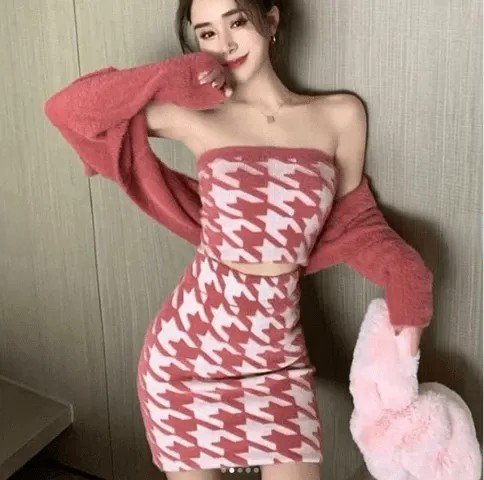 Selui Knit fleece 3 Piece coord set