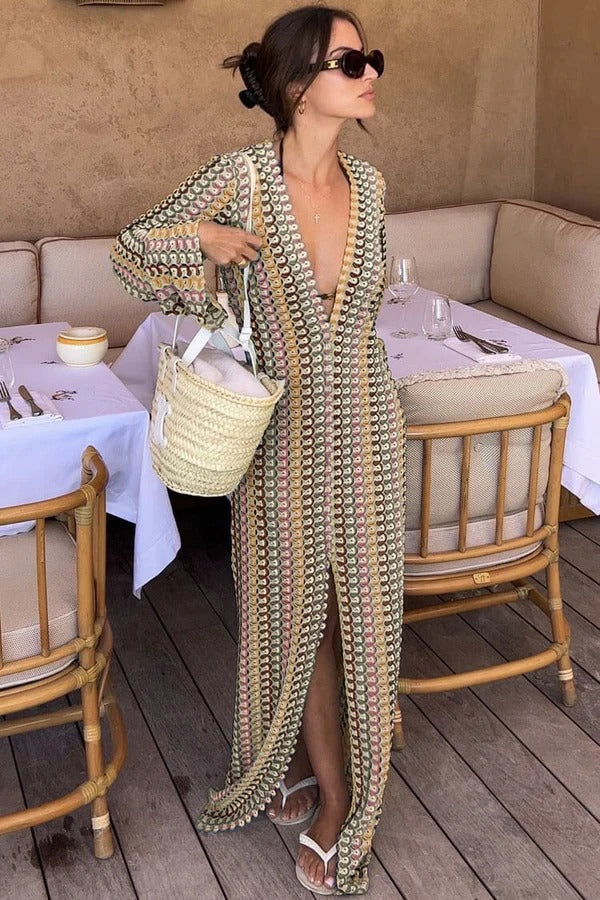 Pankh Evelyn Crochet Beach Wear Maxi Dress