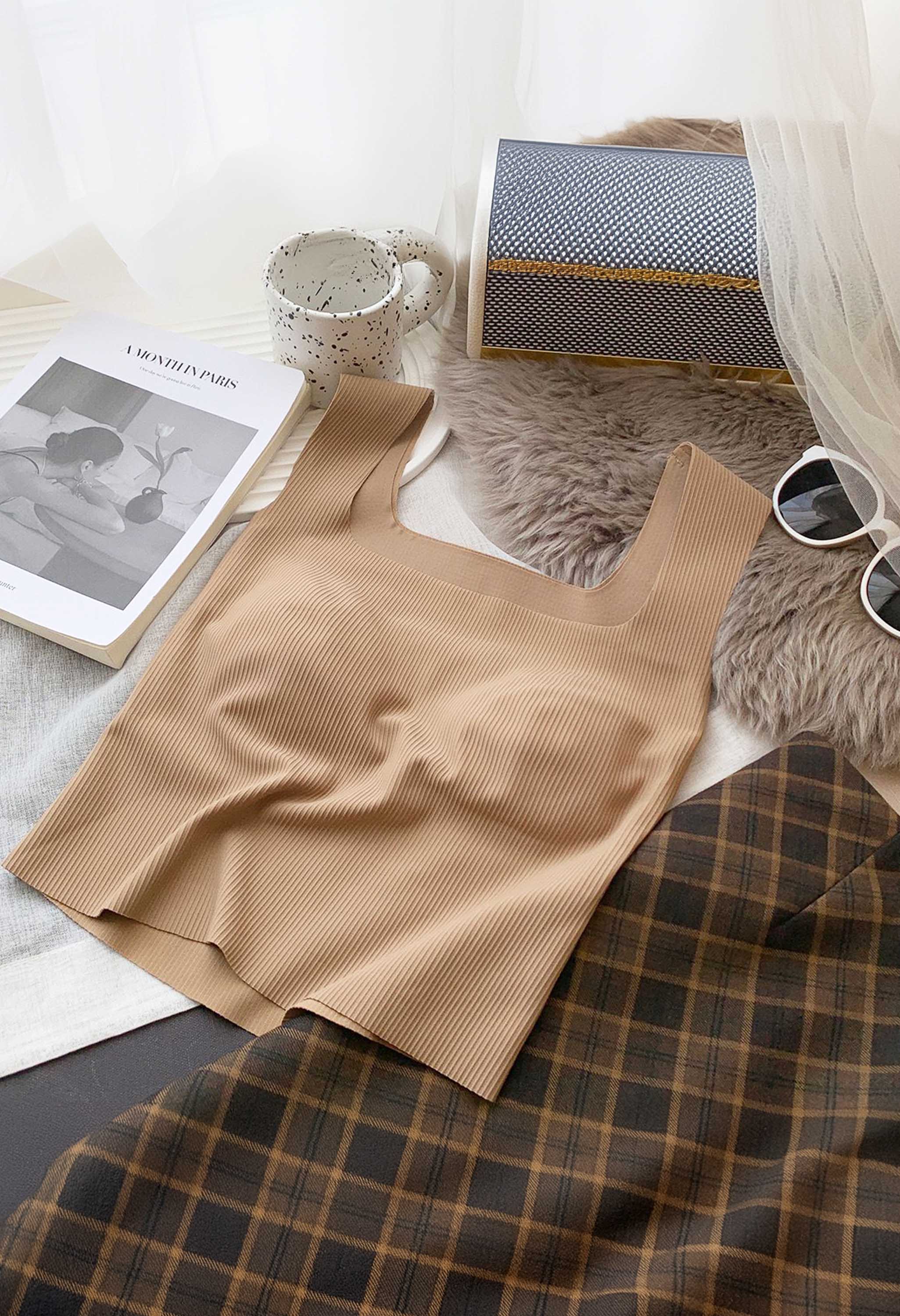 Pankh Wren Padded Inbuilt Bra Tank Top