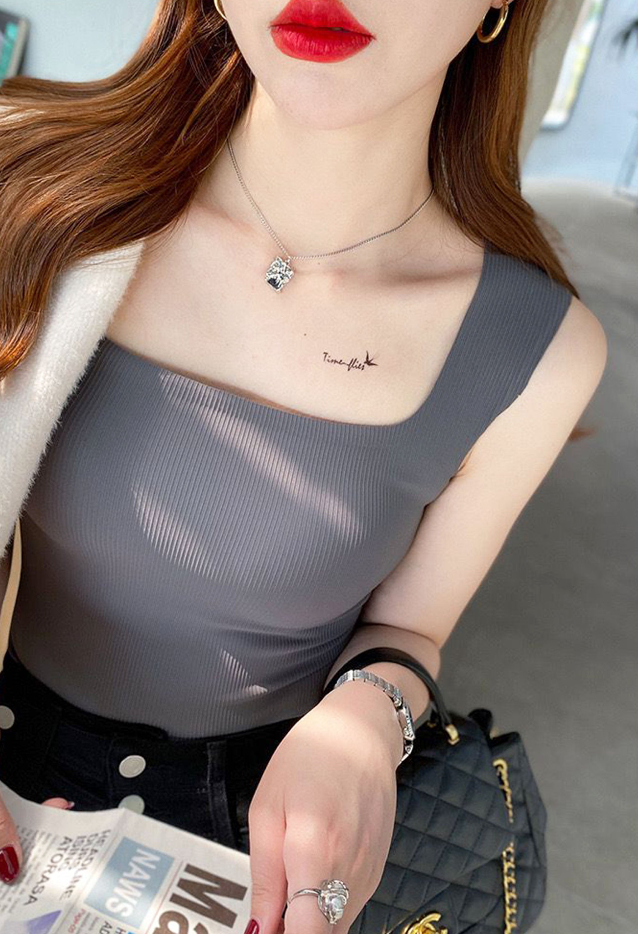 Pankh Wren Padded Inbuilt Bra Tank Top