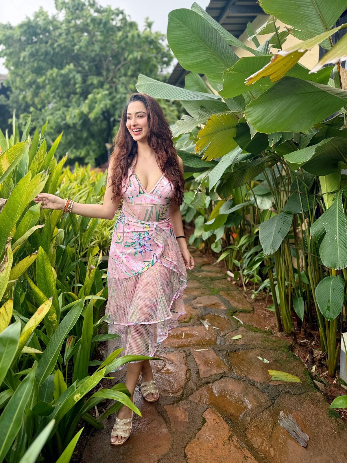 Pankh Rachel High Fashion padded Monokini and Sarong Skirt Set