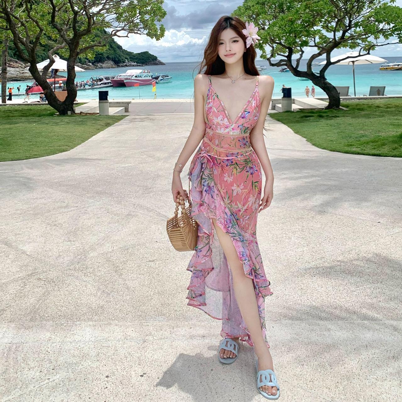 Pankh Rachel High Fashion padded Monokini and Sarong Skirt Set