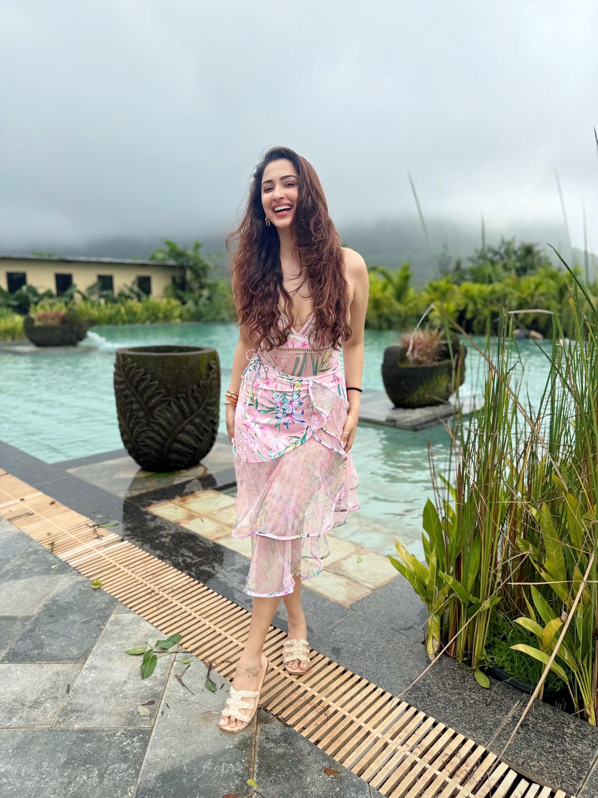 Pankh Rachel High Fashion padded Monokini and Sarong Skirt Set