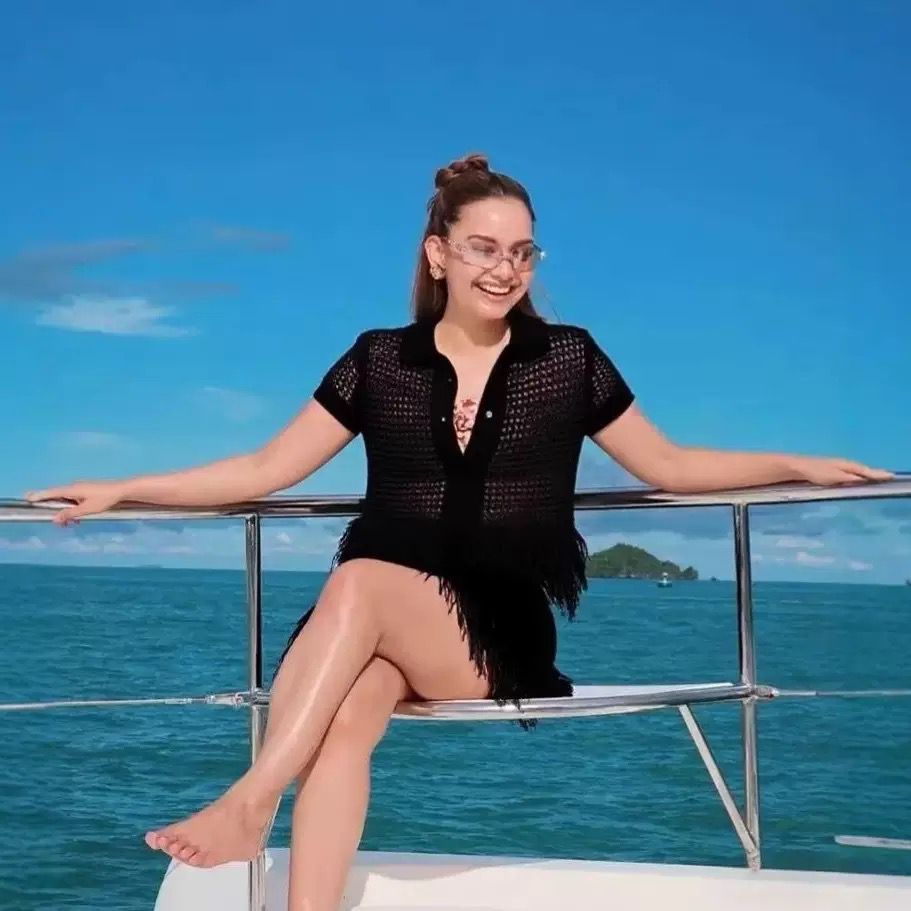 Pankh Lake Crochet And Tassel Shirt and Skirt Coord Set