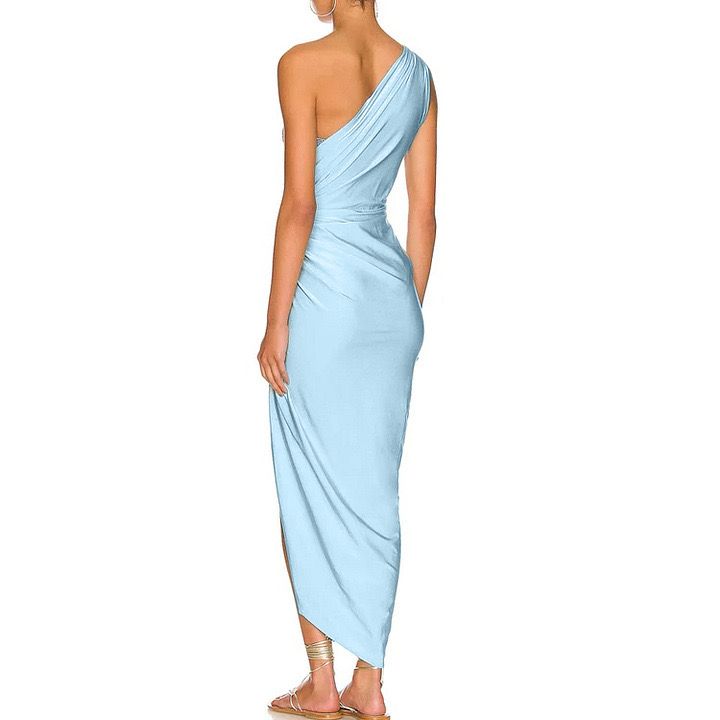 Pankh Mael Monokini And One Of Shoulder Dress Swimwear Set
