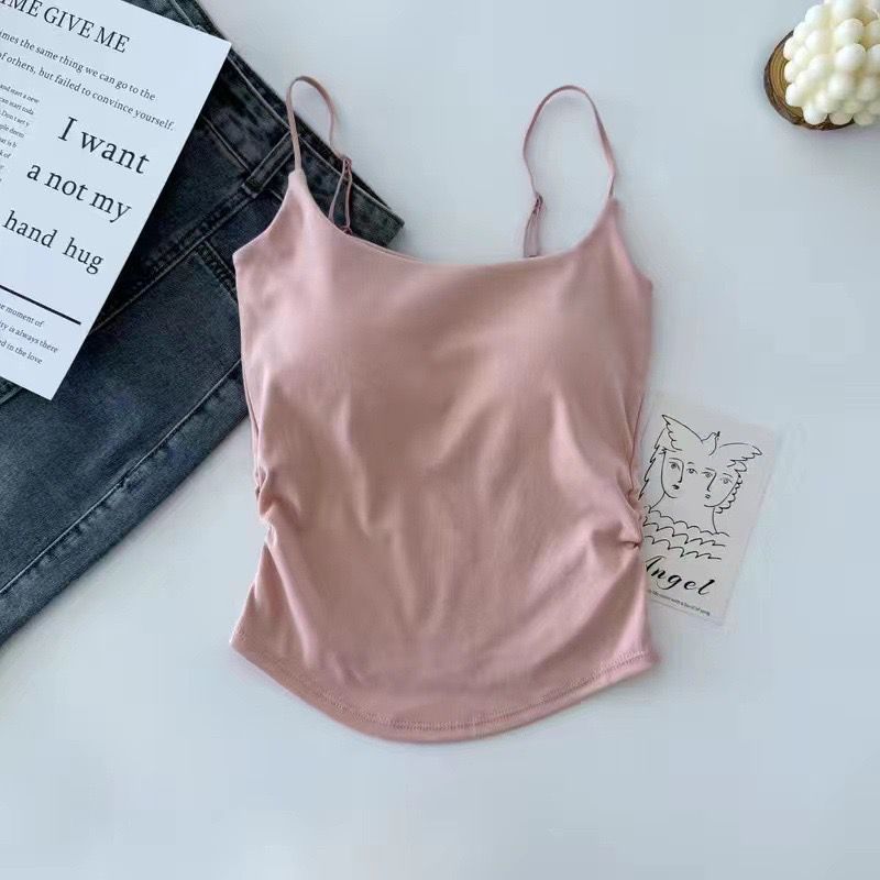 Pankh Izan Padded In built Bra Crop Tank Top