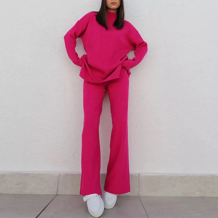 Pankh Meraki knitted warm top and pant coord