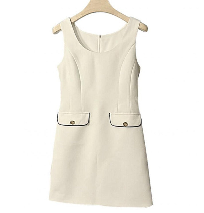 Pankh Tacey Crop Blazer And Sleevless Dress With Bag