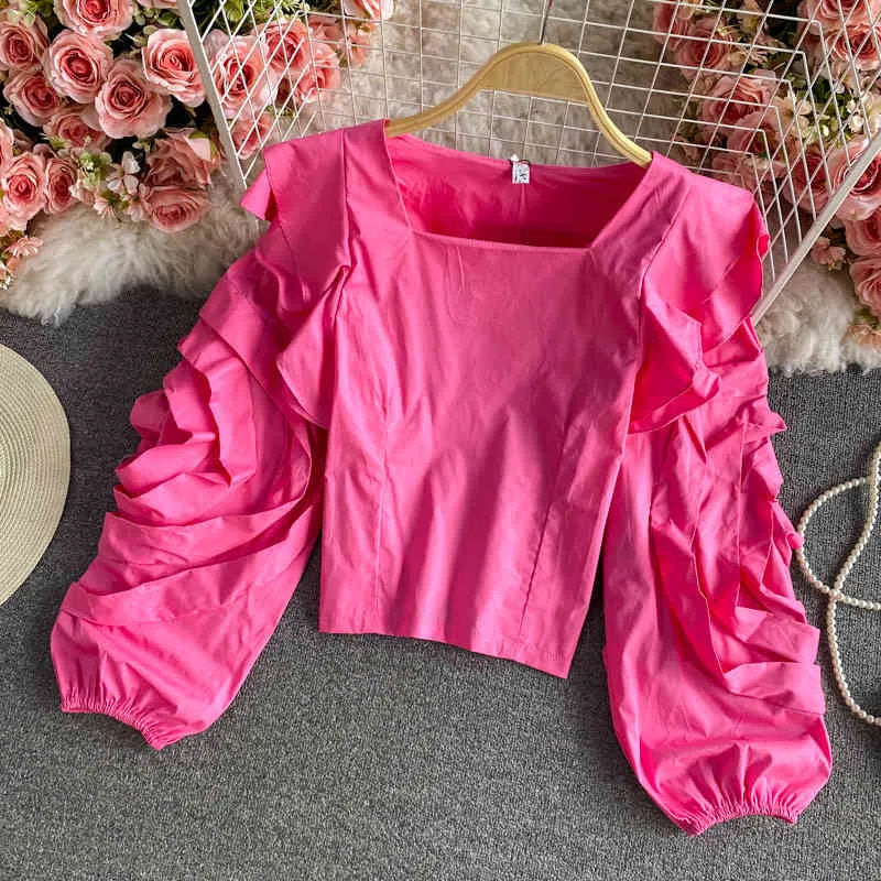 Pankh Lulu 3D Floral Sleeve Cotton Blouse