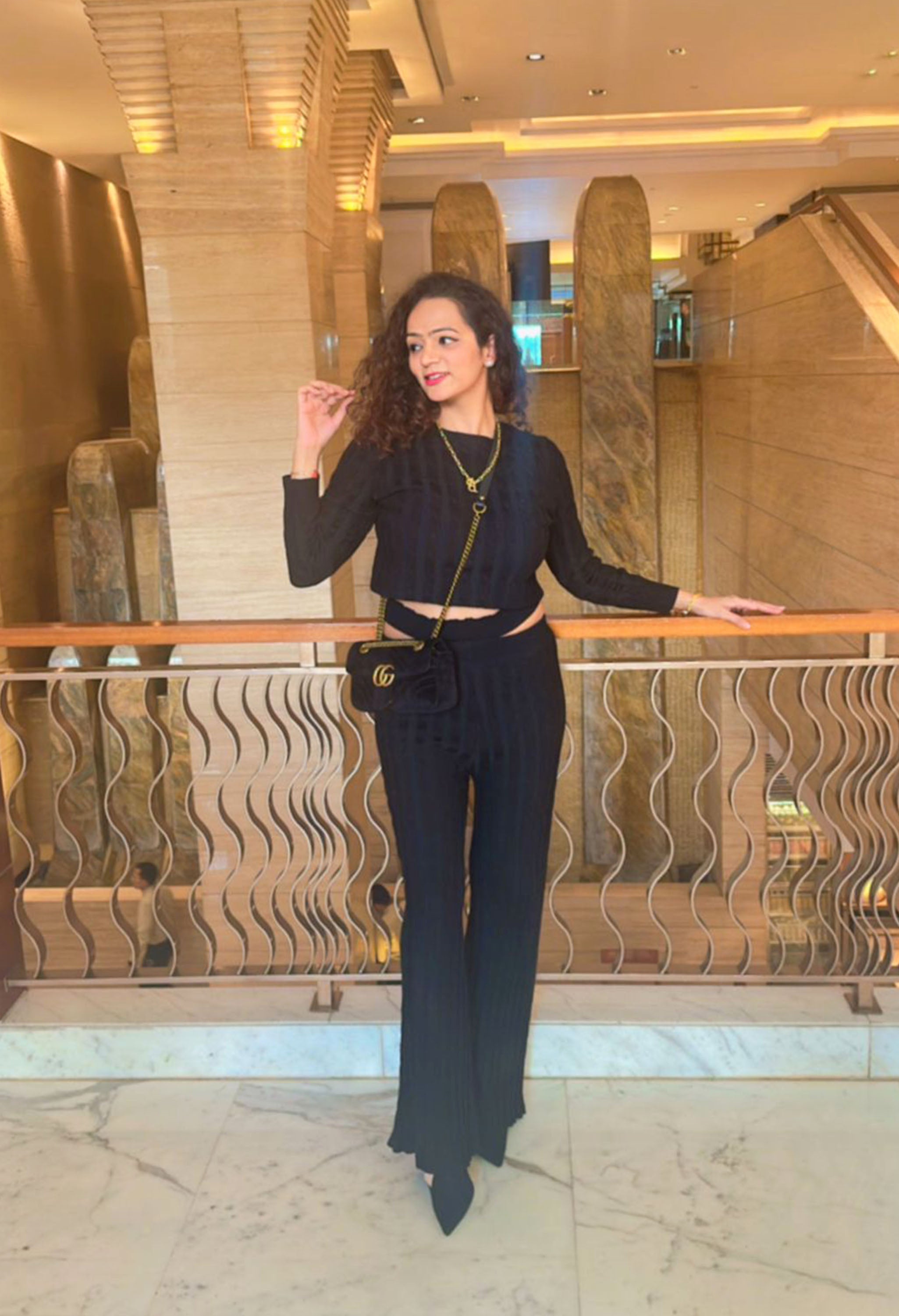 Rio Knitted Woolen Crop Top & Pants Coord Set