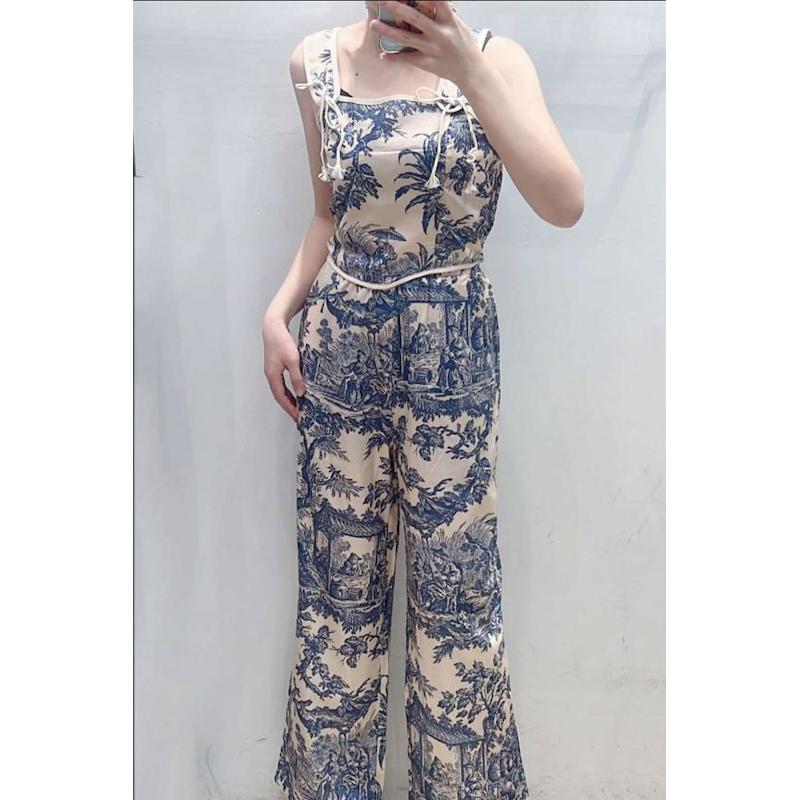Pankh Maxen Vintage Leaf Printed Corset Top and Pant Coord Set