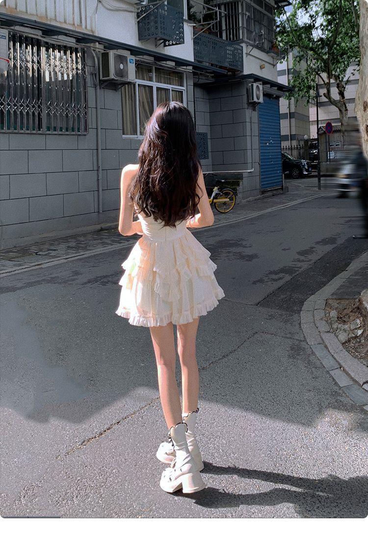 Pankh Fery Tube Butterfly Mini Party Wear Dress