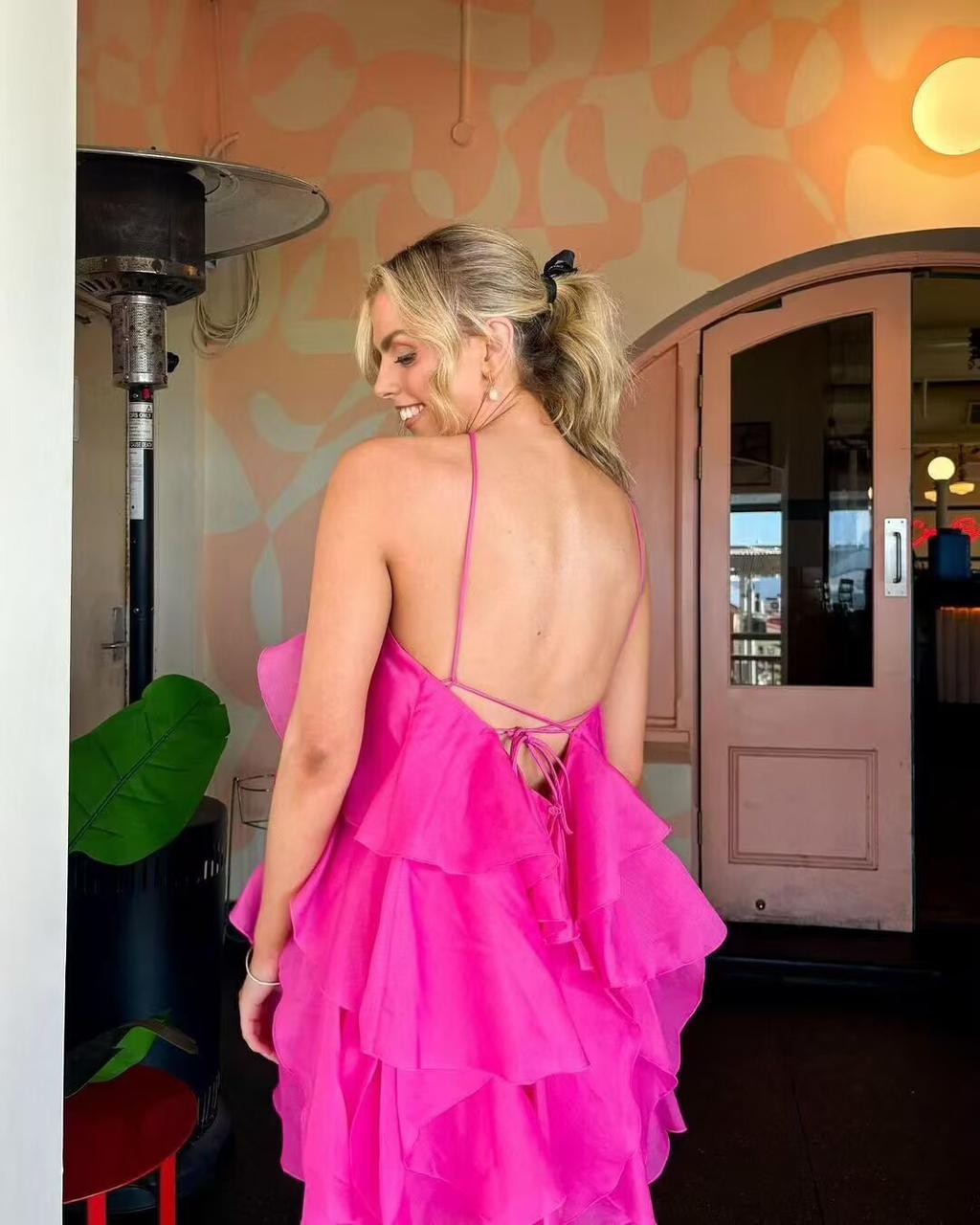 Pankh Sasha Sleeveless Ruffle Midi Dress