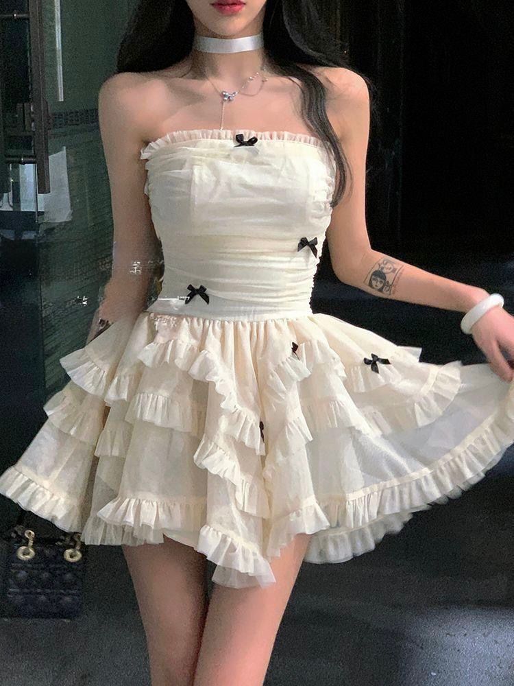 Pankh Fery Tube Butterfly Mini Party Wear Dress