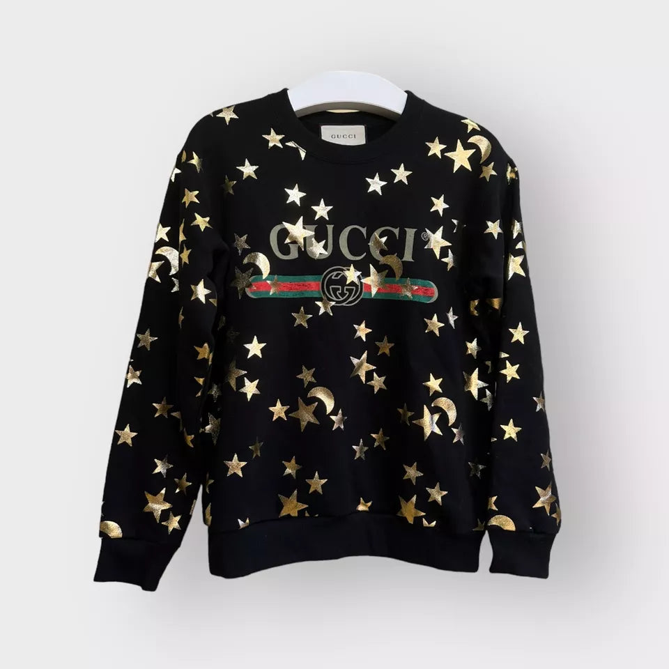 Jack Star And Moon Printed Cropped Sweatshirt