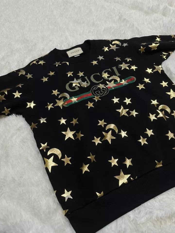 Jack Star And Moon Printed Cropped Sweatshirt