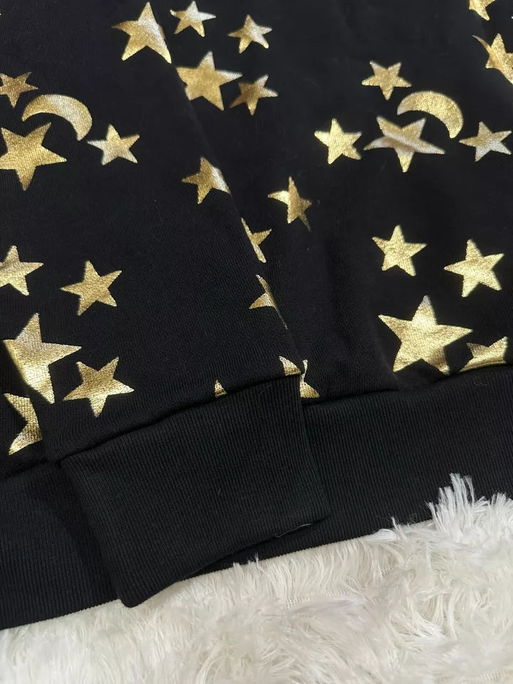Jack Star And Moon Printed Cropped Sweatshirt