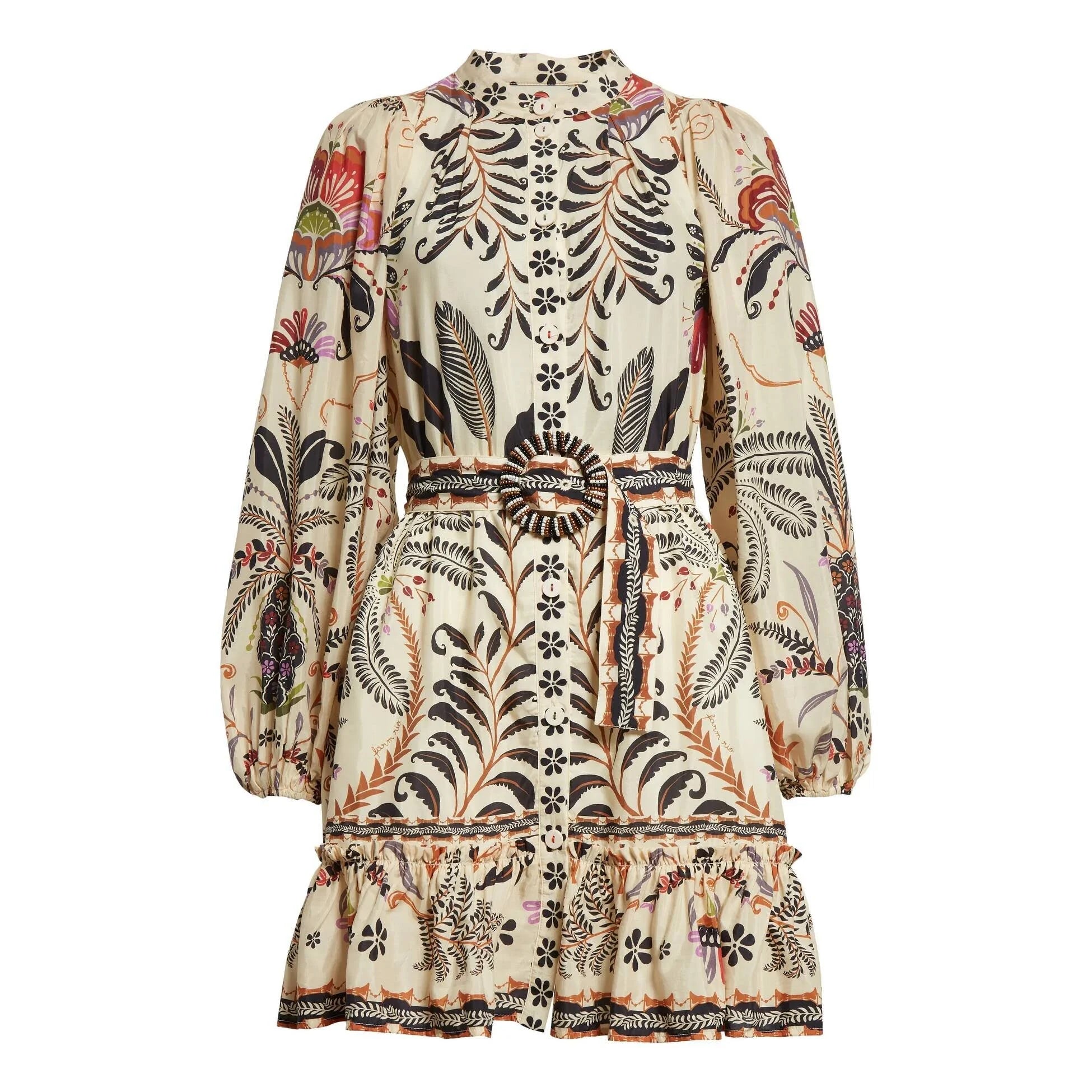 Pankh Lyra Women's Classic Printed Cotton Shirt Dress