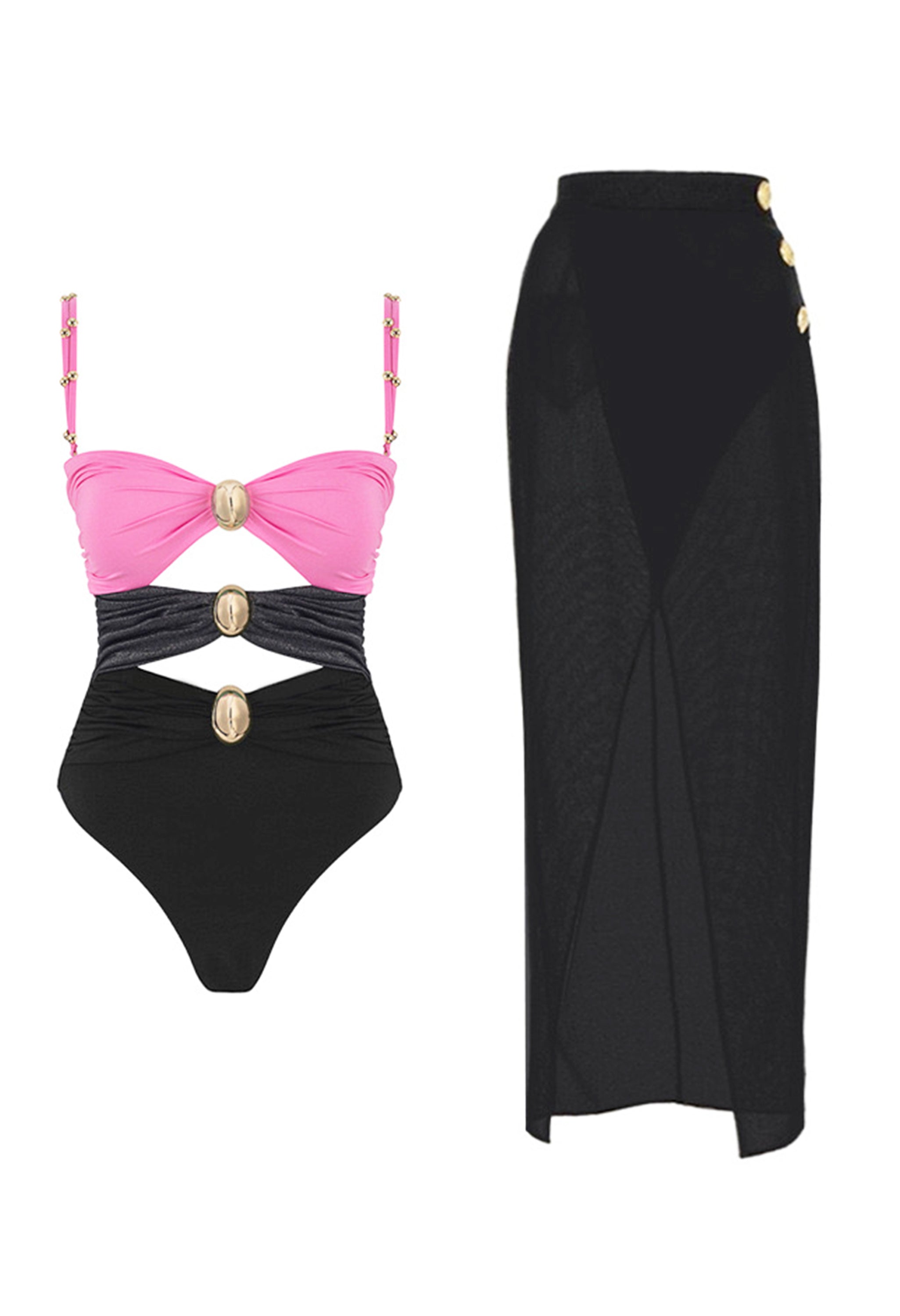 Pankh Ayla Swimsuit with Skirt Set