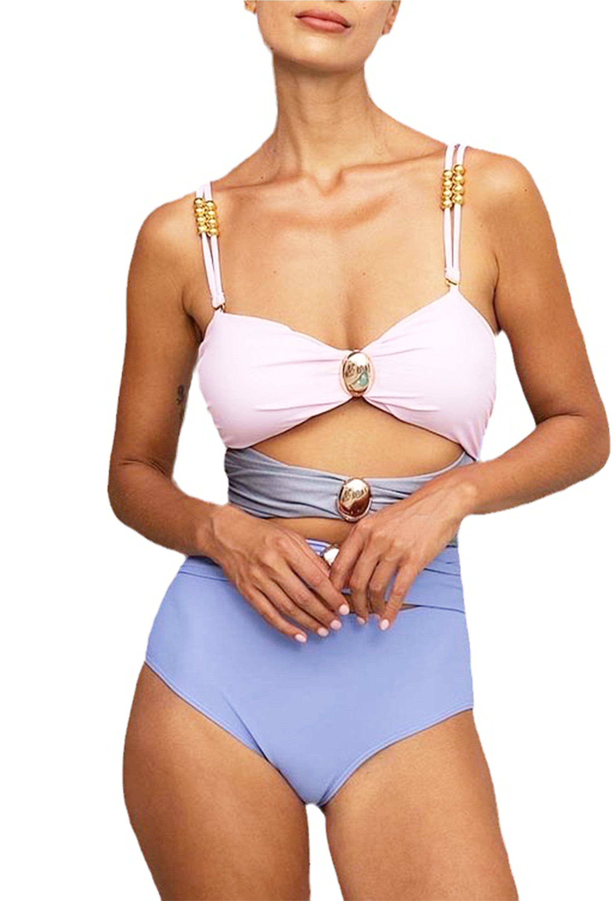 Pankh Venus Monokini Swimsuit With Skirt Set