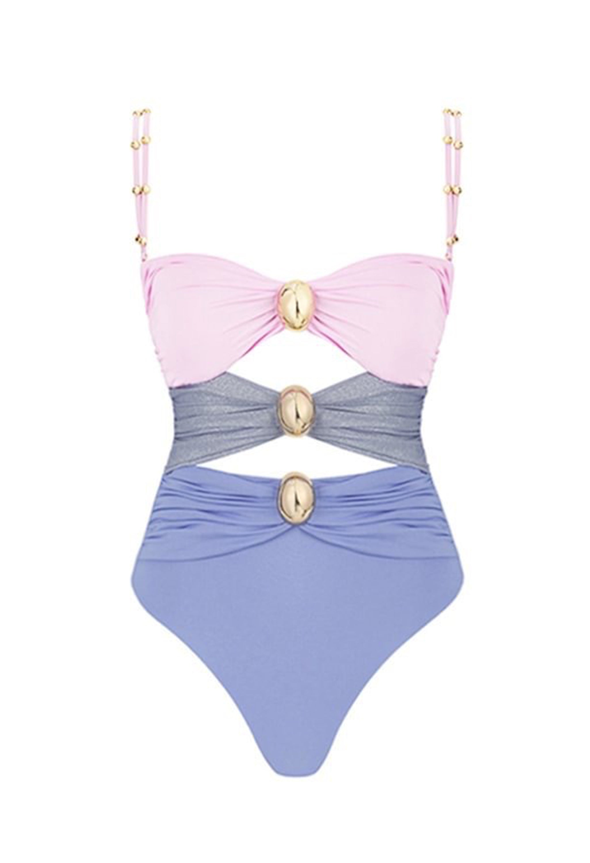 Pankh Venus Monokini Swimsuit With Skirt Set