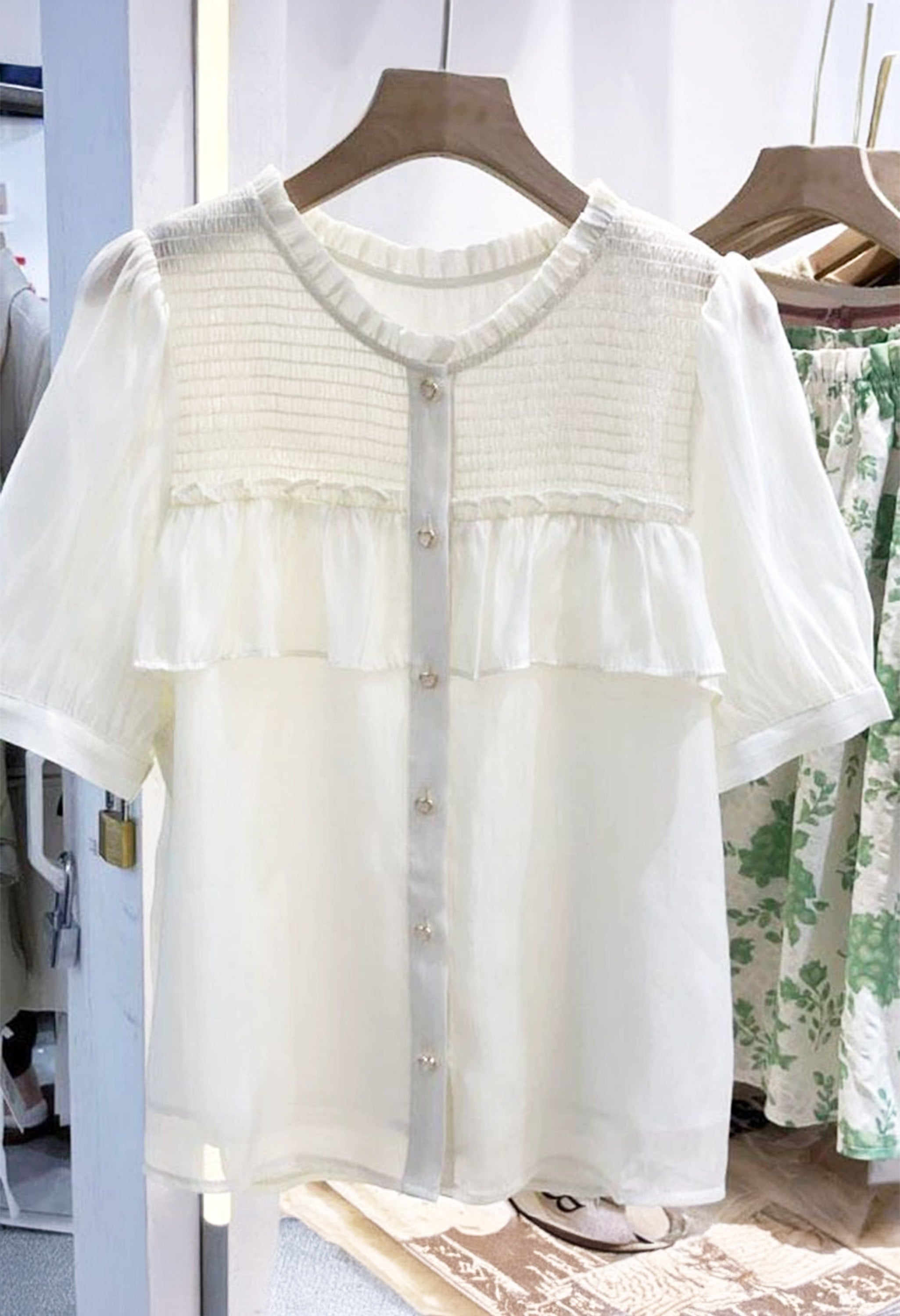 Pankh Luxe Whimsy Summer Silk Linen Shirt Top