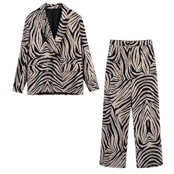 Zeb Printed Blazer And Pant Set