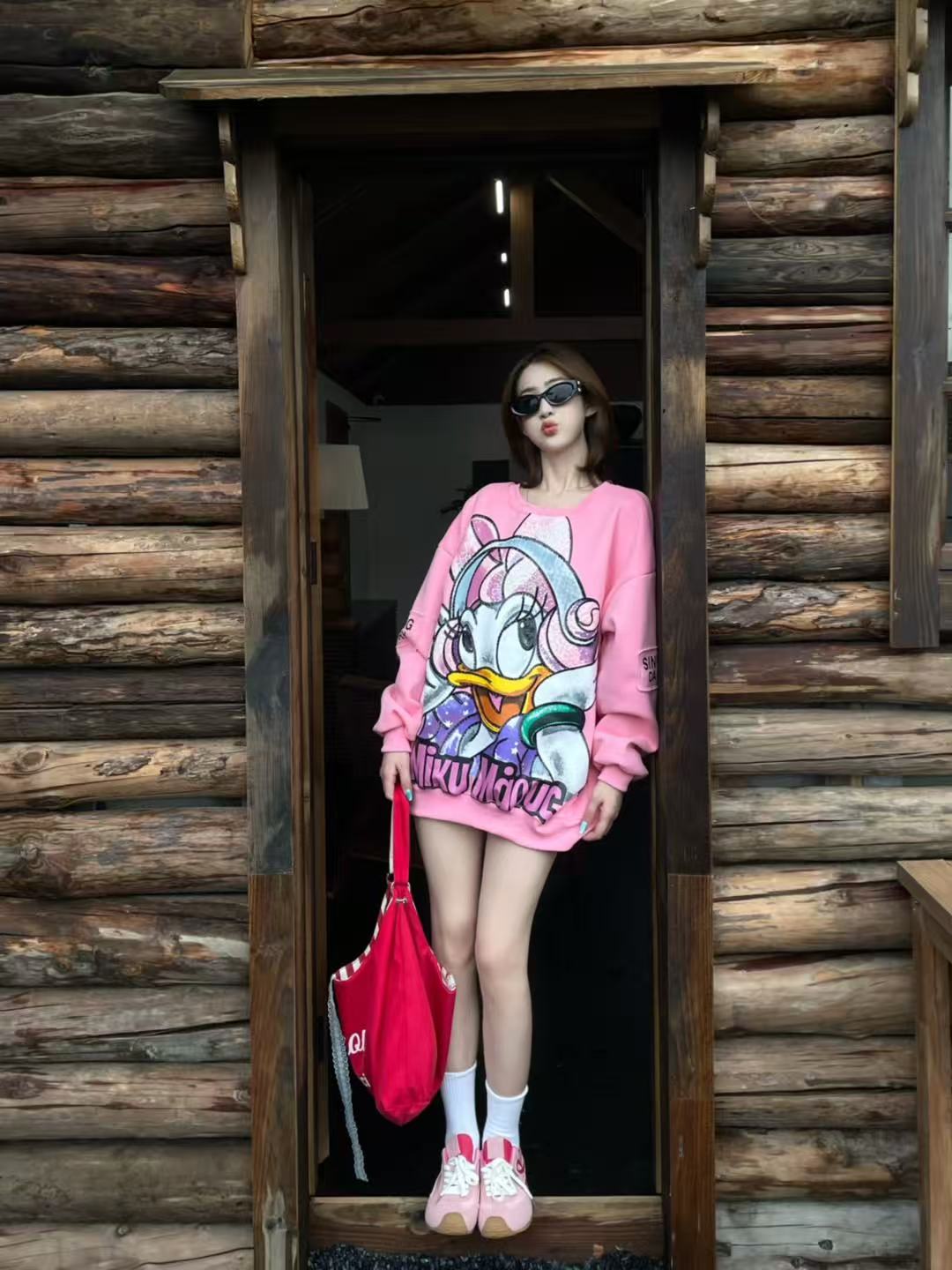 Pankh Daisy Oversized Cute Sweat Top