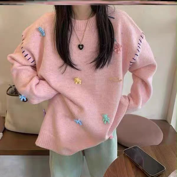 Pankh Hailee Bear Sweater