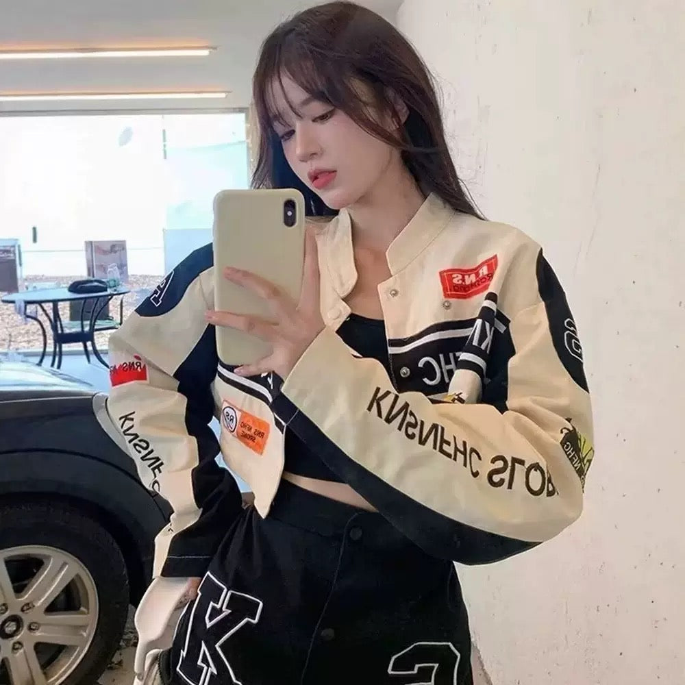 Shefu Biker Convertable Jacket Cum Coord Set
