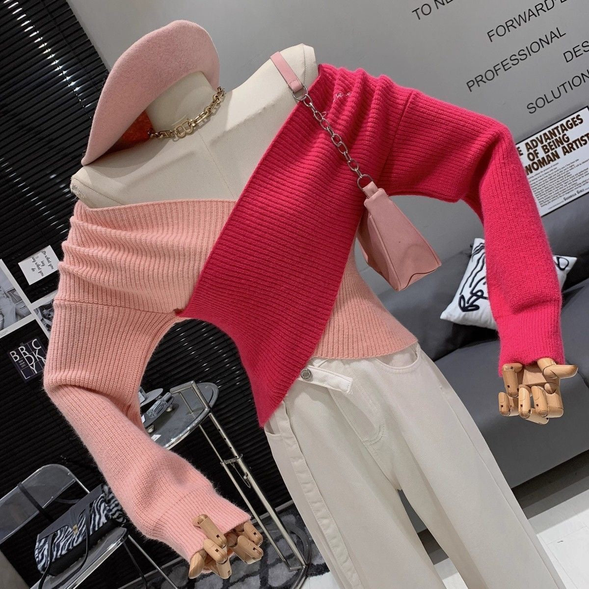 Pankh Barbie Dual Shade Knit Top