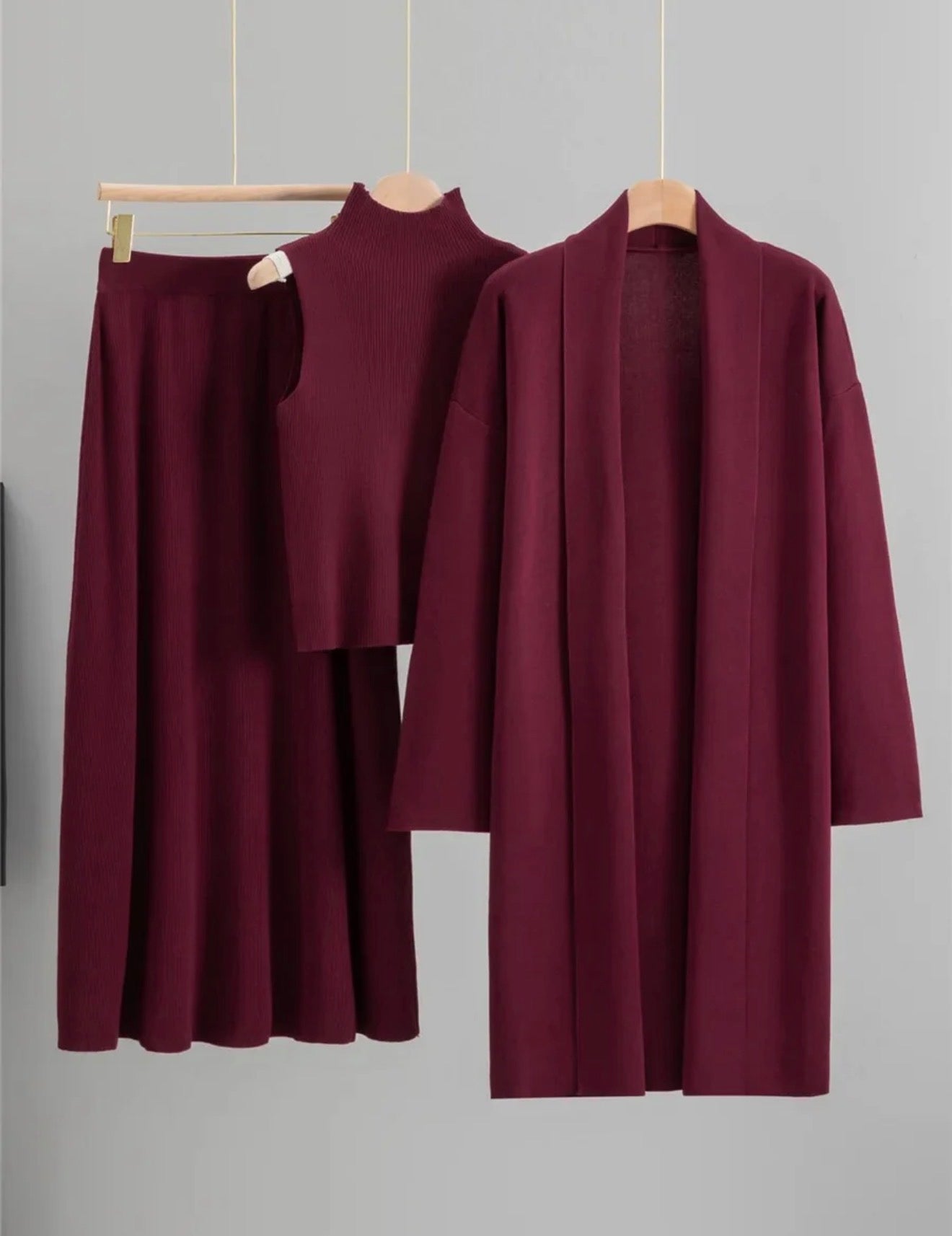 Pankh Orkut Woolen 3 Piece Coord Set