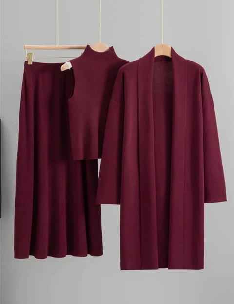 Pankh Orkut Woolen 3 Piece Coord Set