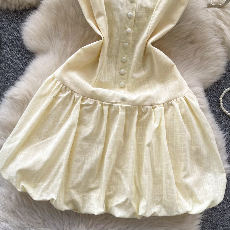 Pankh Harwin Bubble Hem Pure Cotton Dress