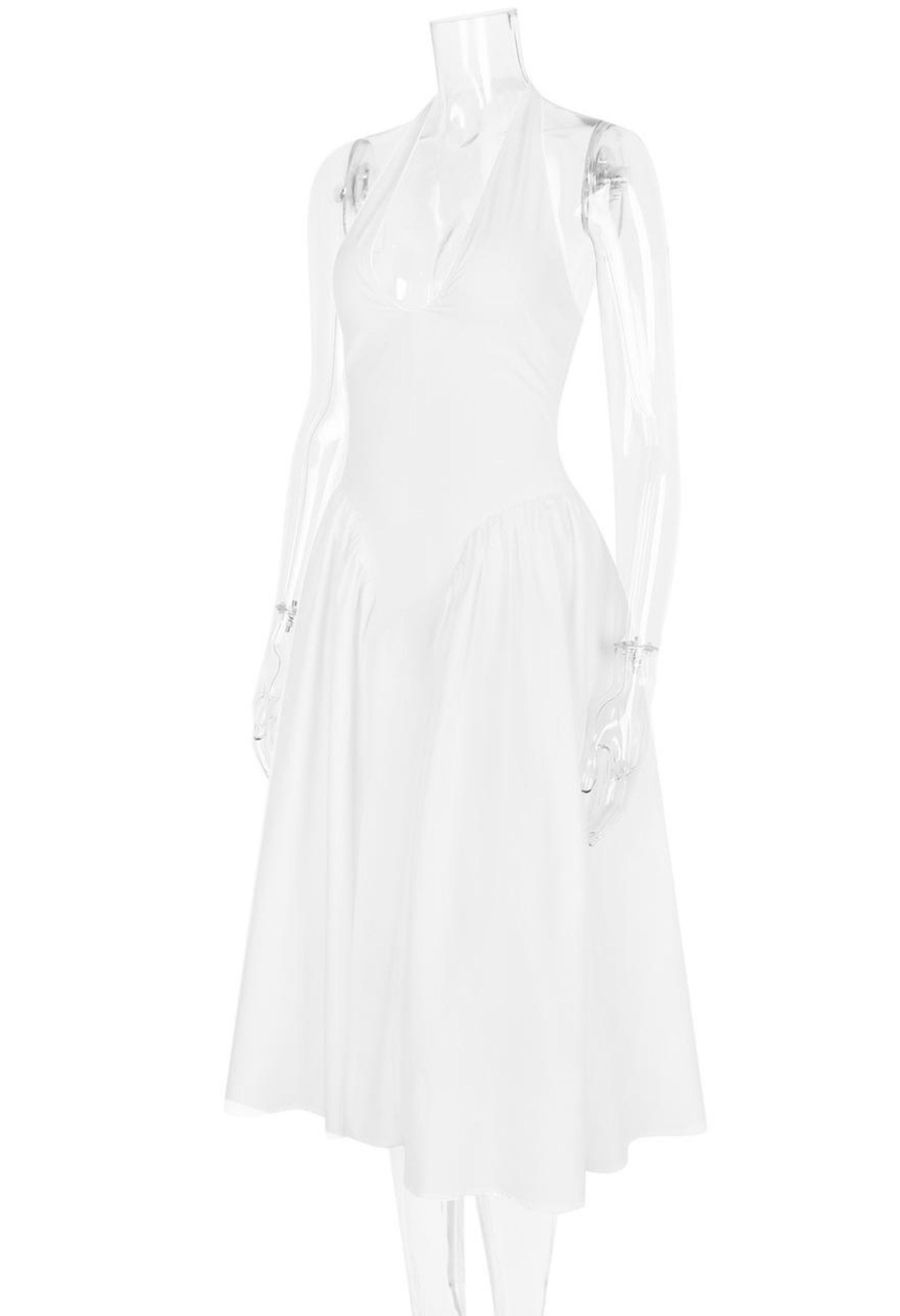 Pankh Alice Halterneck Open Back Midi Dress