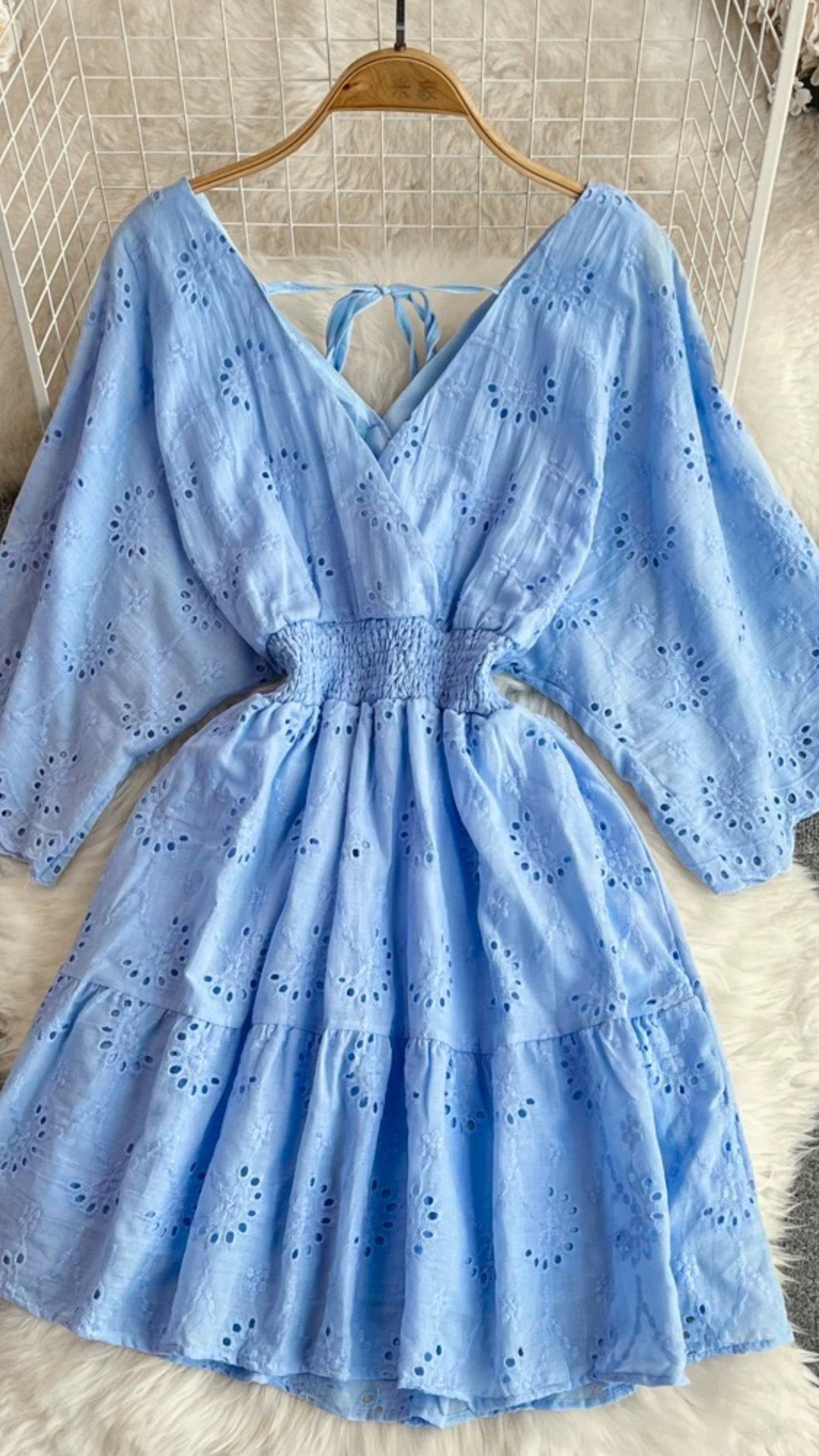 Pankh Safi Mul Cotton Skater Mini Dress