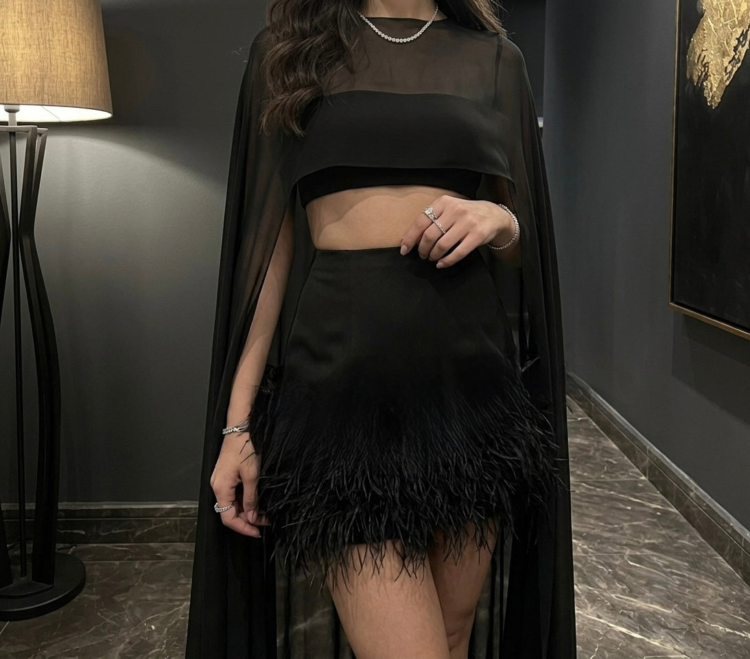 Amanda 3 Piece Fur Coord Set