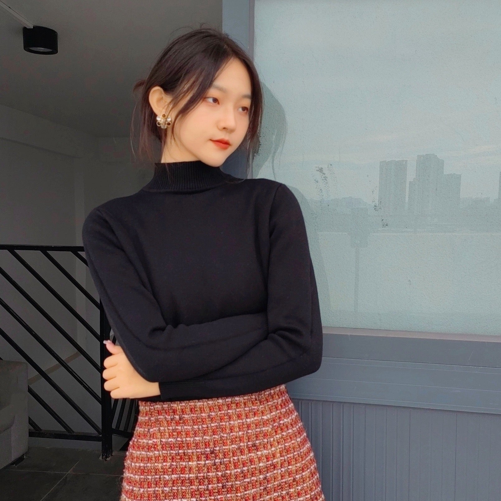 Pankh Loteto Luxe Fleece Lining Warm Pullover Winter Pullover Top