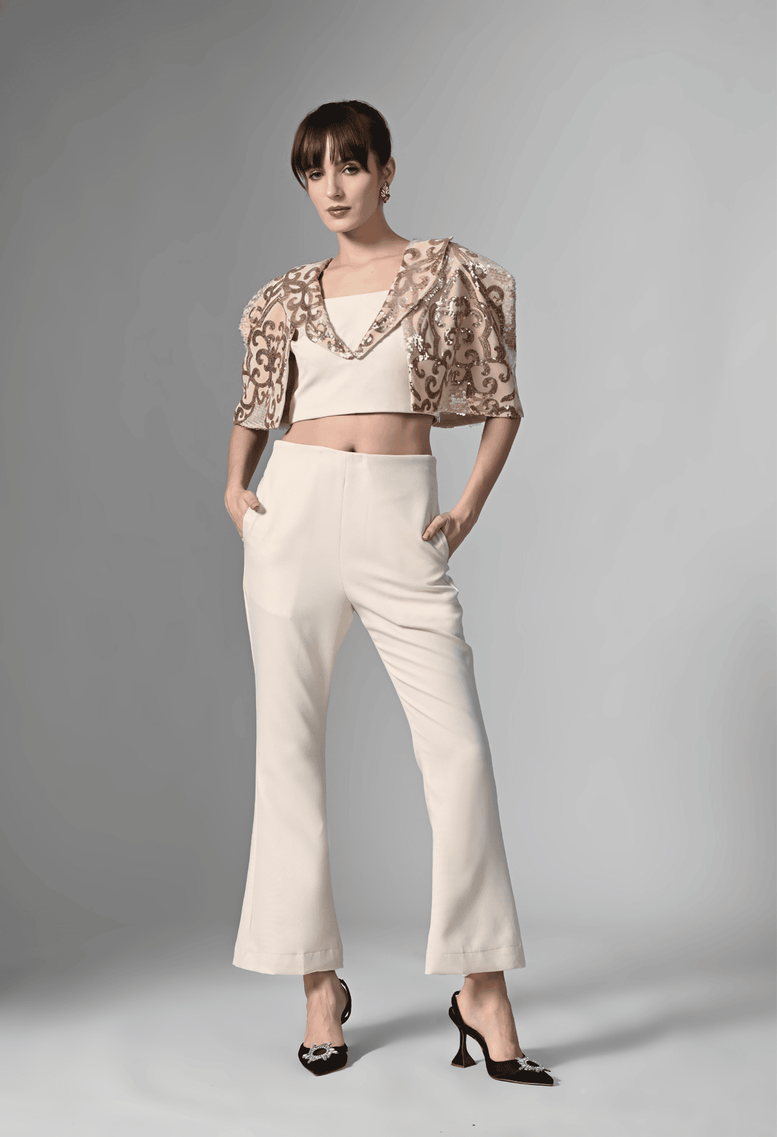 Pankh Vexo Luxe Embellished Glam Co-ord Set