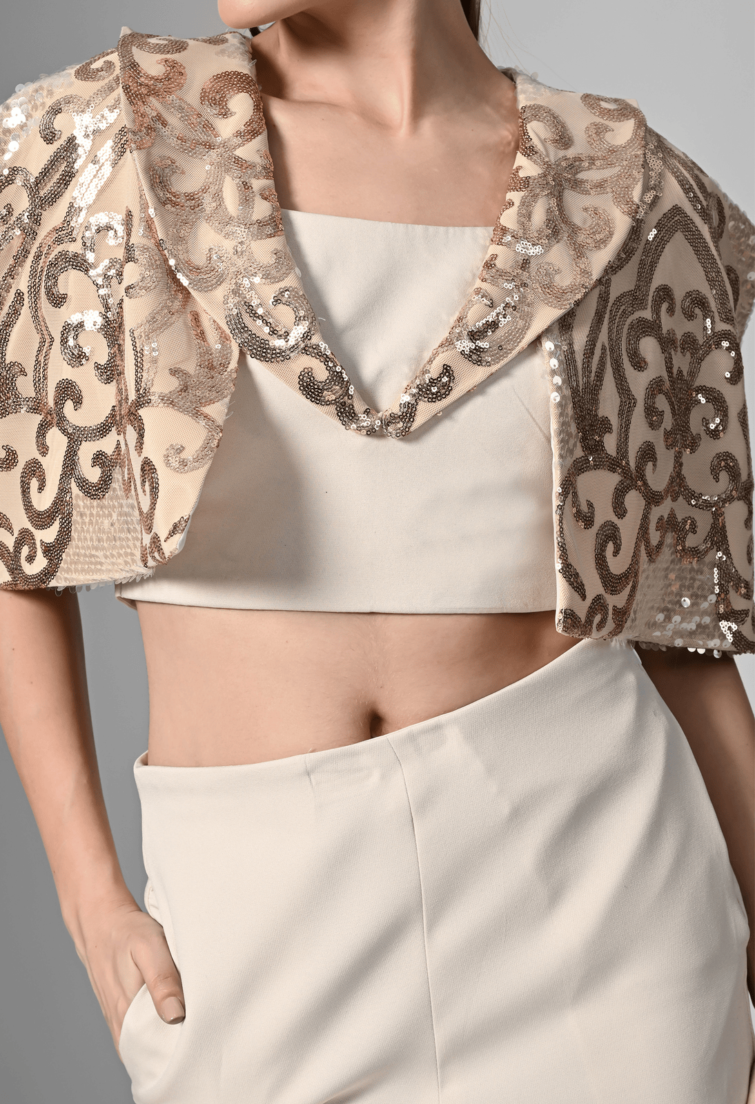 Pankh Vexo Luxe Embellished Glam Co-ord Set