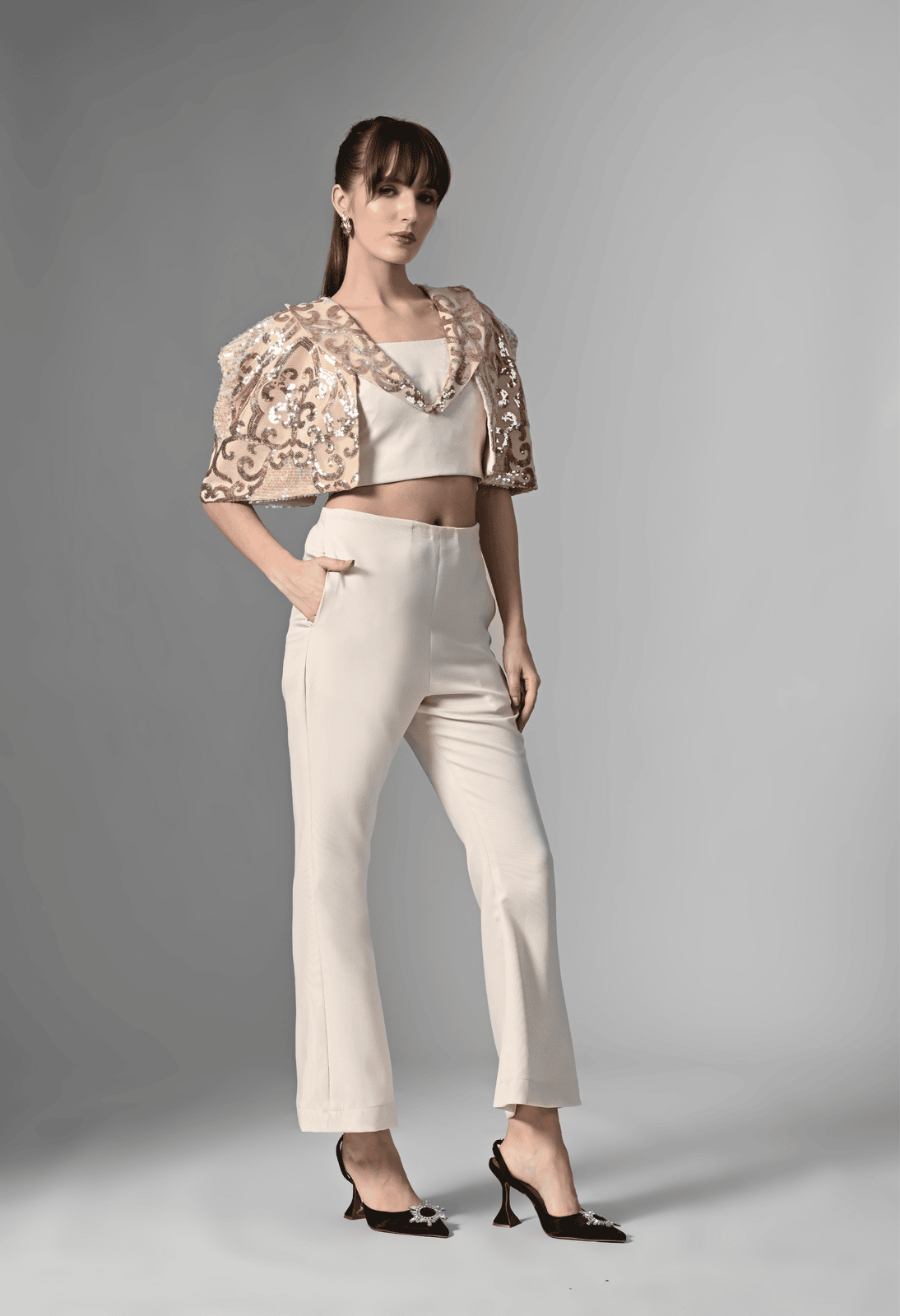 Pankh Vexo Luxe Embellished Glam Co-ord Set