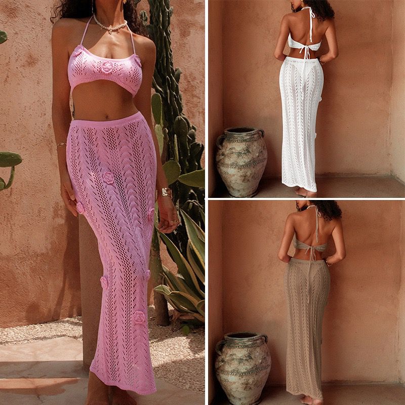 Pankh Sansi Two-Piece Crochet Skirt Set
