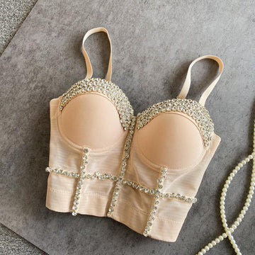 Pankh Sharo Stone Studded Bustier Corset Blouse