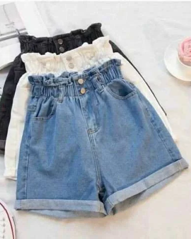 Pankh Soily High Waist Denim Shorts
